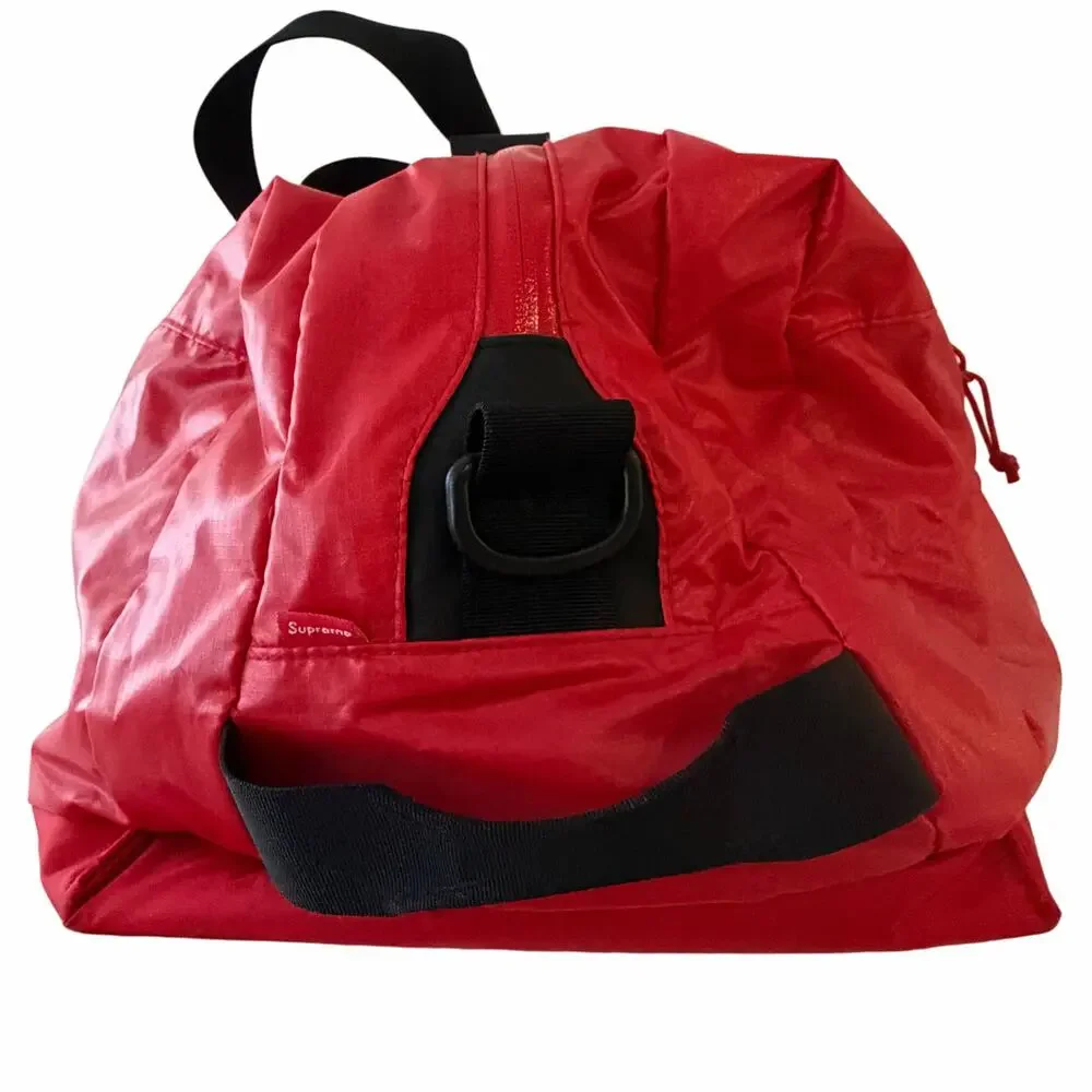 Supreme Red 3M Reflective Duffle Bag FW17 Cordura Pristine - Picture 6 of 12